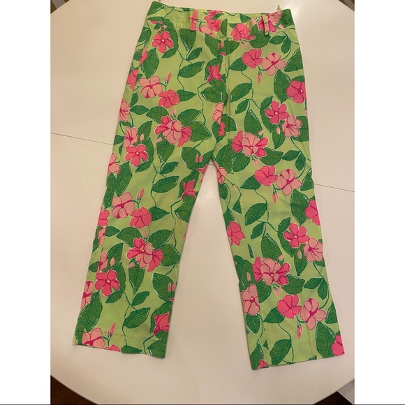 Lilly Pullitzer Floral Capri Size 4 - Picture 5 of 5